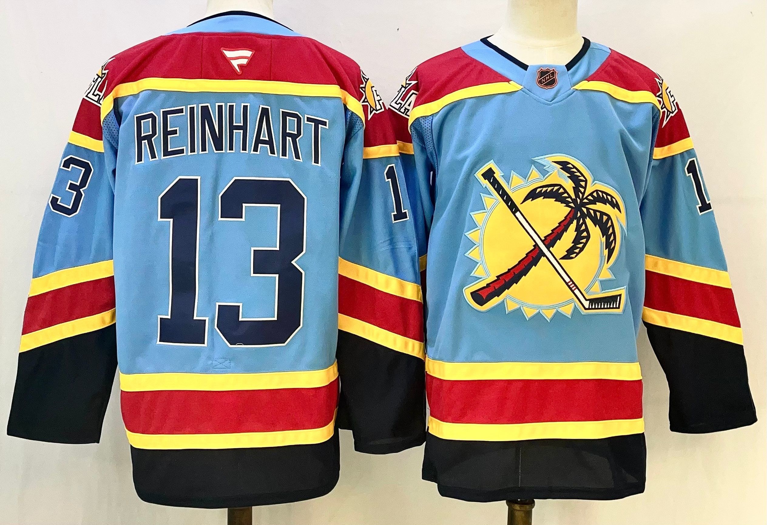 Men Florida Panthers #13 Reinhart Light Blue 2026 Adidias NHL Jersey style 001->florida panthers->NHL Jersey